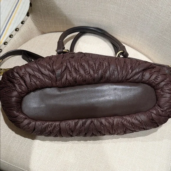 COACH 18634 MADISON QUILTED CHEVRON NYLON LINDSEY - Picture 7 of 8